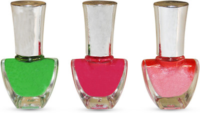 

Akshat Longest Lasting Ever Nail Polish Set Of 3 (BT-01) MULTICOLOR(Pack of 3)