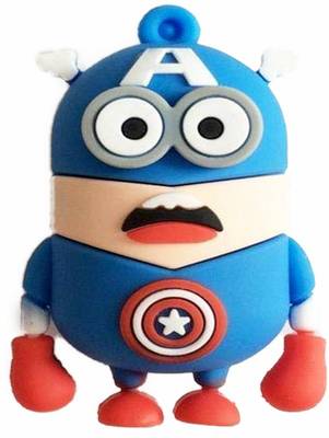 Tobo Captain America First Avenger Flash Drive Mini Stick Pen Drive (8GB) 8 GB Pen Drive