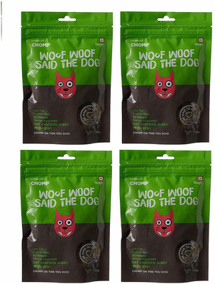 

Goofy Tails Chomp Dry Chicken Jerky with Kiwi Dog Treats - 80 GMS (Pack of 4) Chicken 320 g Dry Dog Food(Pack of 4)