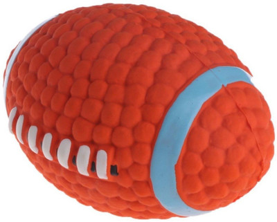 

DOUGE COUTURE Rugby Ball Dog Toy Puppy Toy Rubber Squeaky Toy, Ball, Fetch Toy, Chew Toy For Dog