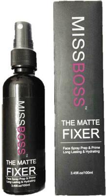 

Miss Boss hb The MATTE FIXER (Face Spray Prep & Prime Long Lasting & Hydratant) Primer - 100 ml Primer - 100 ml(black)