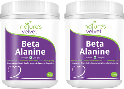 

Natures Velvet Lifecare Beta-Alanine Powder (200gms) - Unflavored - pack of 2 EAA (Essential Amino Acids)(400 g, unflavour)