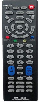

Ehop RM-H1263 Universal Home Theater Remote Control(Works with All Most Home Theater) Home Theater Common Remote Controller(Black)