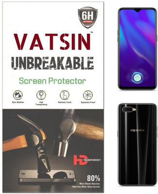Vatsin Front and Back Screen Guard for Oppo K1(Pack of 1)