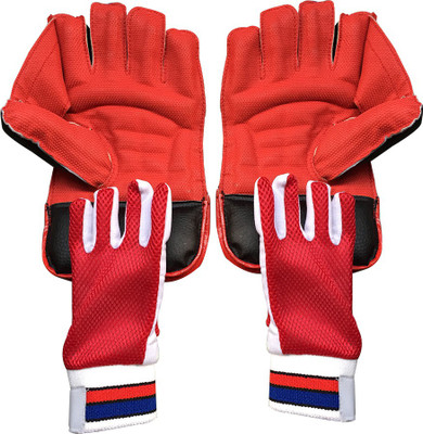 IBEX Regular Wicket Keeping Gloves Combo with Inner Gloves Wicket Keeping Gloves(Red)