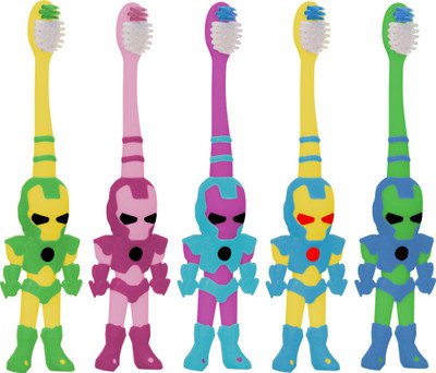 

Buddsbuddy Combo of 5 Robert Kids Tooth Brush BB3013 Ultra Soft Toothbrush(Pack of 5)
