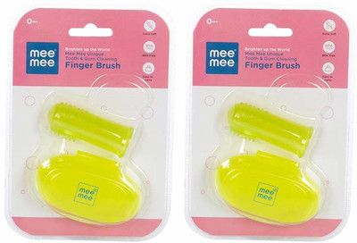 

MeeMee Finger Brush (Pack of 2, Green) Ultra Soft Toothbrush(Pack of 2)