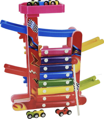 

FLICK IN 3 in 1 Multifunctional Wooden Gliding Cars(Multicolor)