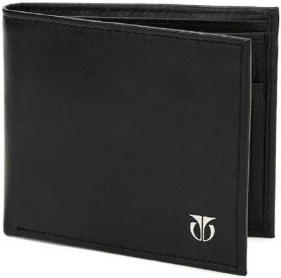 Titan Men Casual Black Genuine Leather Wallet