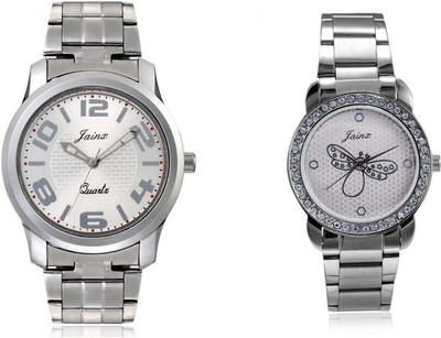 

JAINX JC-407 Combo Silver Dial Watch - For Couple