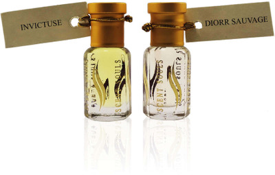 

Scent Souls Invictuse & Diorr Sauvage Perfume Oil / Fragrance Oil (Attar| Ittar) Roll On For Men & Women Combo Pack of 2 (6 ml) Floral Attar(Citrus)