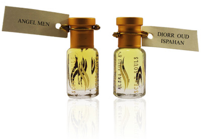 

Scent Souls Angel Men & Diorr Oud Ispahan(Unisex) Perfume Oil / Fragrance Oil (Attar| Ittar) Roll On For Men Combo Pack of 2 (6 ml) Floral Attar(Oud (agarwood))