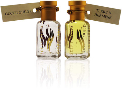 

Scent Souls Guccii Guilty & Terre D Hermese Perfume Oil / Fragrance Oil (Attar| Ittar) Roll On For Men Combo Pack of 2 (12 ml) Floral Attar(Citrus)
