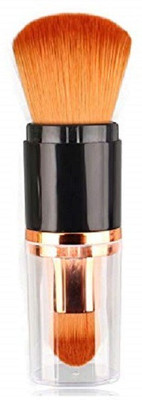 

Quick Shel Professional Telescopic 2 in 1 foundation and powder/Blush/compact make up brush with hygienic and easy to travel feature(Pack of 1)