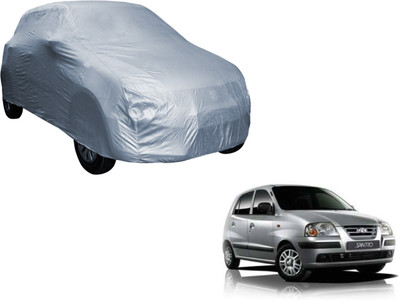 UDGHA Car Cover For Hyundai Santro Xing (Without Mirror Pockets)(Silver)