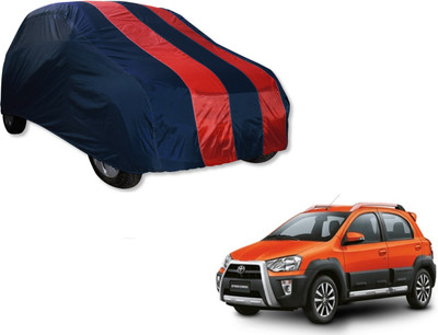 Flipkart SmartBuy Car Cover For Toyota Etios Cross (Without Mirror Pockets)(Blue, Red)