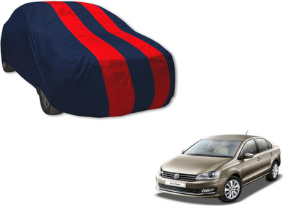 Flipkart SmartBuy Car Cover For Volkswagen Vento (Without Mirror Pockets)(Blue, Red)