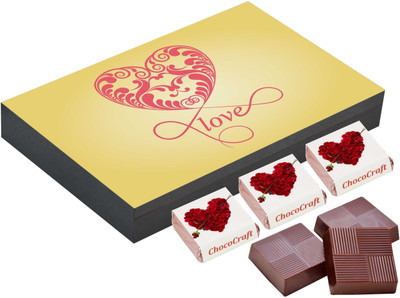 

CHOCOCRAFT Gifts For Boyfriend - Lovely Gift For Husband - 18 Chocolate Box Truffles(500 g)