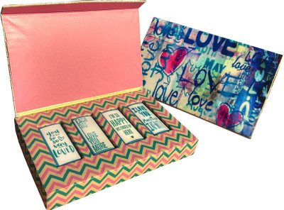 

Innovative Valentine Chocolate with Valentine message for friend Bars(Pack of 4, 220 g)