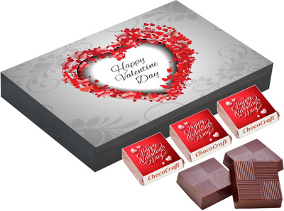 

CHOCOCRAFT Valentine Day Gift - Perfect Gift For Girlfriend - 18 Chocolate Box Truffles(500 g)