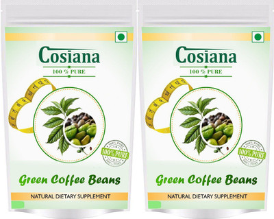 

cosiana Best Quality Organic Green Coffee Beans for Weight Management 400 gm( pack of 2) Instant Coffee 800 g(Pack of 2)