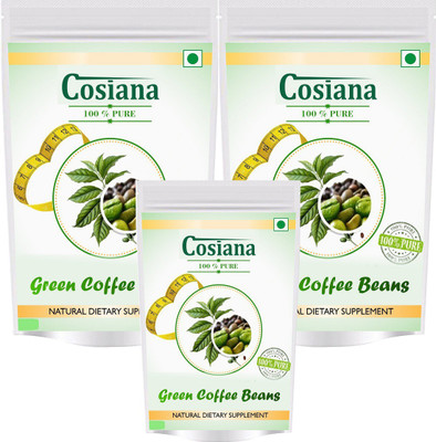 

cosiana Strong Natural Green Instant Coffee 400 g (Pack of 3), Green Coffee Flavoured) Instant Coffee 1.2 kg