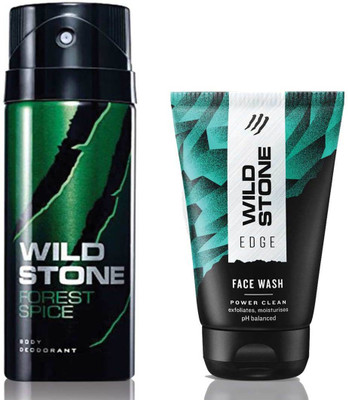 

Wild Stone Edge Facewash and Forest Spice 150 ml Deodorant(Set of 2)