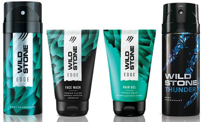 

Wild Stone Edge Facewash, Edge Hairgel, Edge and Thunder 150 ml Deodorant(Set of 4)