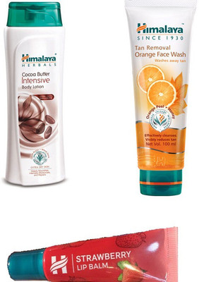 

Himalaya COCA BUTTER BODY LOTION,STRAWBERRY LIP BALM,ORANGR FACE WASH(Set of 3)