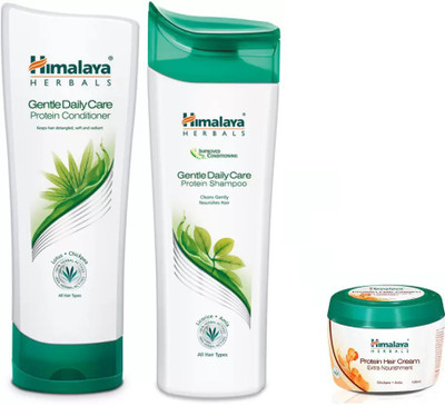 

Himalaya GANTLE CARE PROTIEN HAIR SHAMPOO, GANTLE CARE PROTIEN HAIR CONDITIONAR, PROTIEN HAIR CREAM(Set of 3)