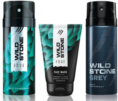 

Wild Stone Edge Facewash, Edge and Grey 150 ml Deodorant(Set of 3)