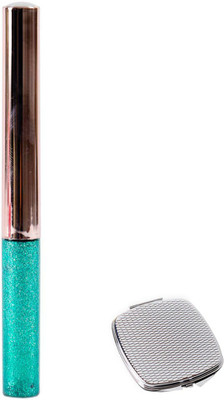 

Half N Half GLITTER EYE LINER (Green, 8ml) with Compact Mirror(Set of 2)