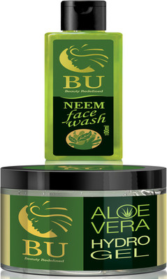 

BU Combo of Hydro Aloe Vera Gel And Neem Face Wash (100 ML,100% Natural and Organic)(Set of 2)