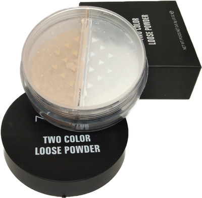 

MAC ME -TWO COLOR LOOSE POWDER (BEIGE + WHITE) Compact(MULTICOLOR)