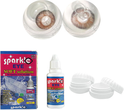 

Sparkle Eye CST-BLUE Monthly Contact Lens(0, Brown, Pack of 2)