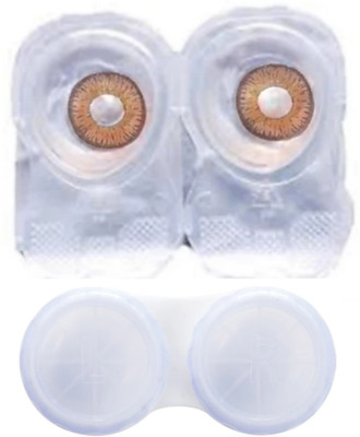 

shah collections honey color lens 1 pair with case solution Monthly Contact Lens (0.0, Pack of 2) Monthly Contact Lens(0, cool honey, Pack of 2)