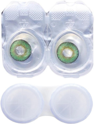 

shah collections green color lens 1 pair with case solution Monthly Contact Lens (0.0, Pack of 2) Monthly Contact Lens(0, green, Pack of 2)