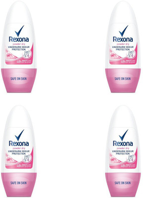 

Rexona Deodorant Roll-on powder dry pack of 4 Deodorant Roll-on - For Women(50 ml, Pack of 4)