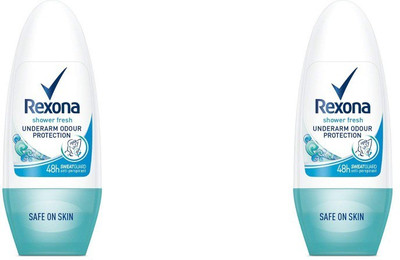 

Rexona Deodorant Roll-ons shower fresh pack of 2 Deodorant Roll-on - For Women(50 ml, Pack of 2)