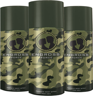 

Engross Force Perfume Deo Spray (Pack of 3) Perfume Body Spray - For Men & Women(150 ml, Pack of 3)
