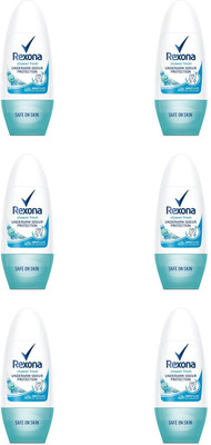 Rexona Deodorant Roll-on shower fresh pack of 6 Deodorant Roll-on - For Women(25 ml, Pack of 6)