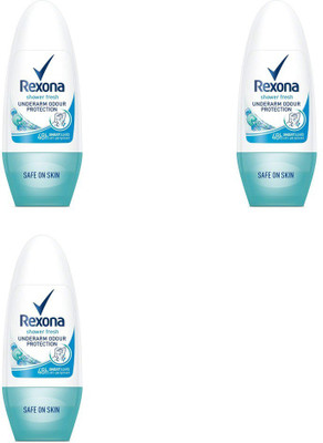 

Rexona Deodorant Roll-on shower fresh pack of 3 Deodorant Roll-on - For Women(50 ml, Pack of 3)