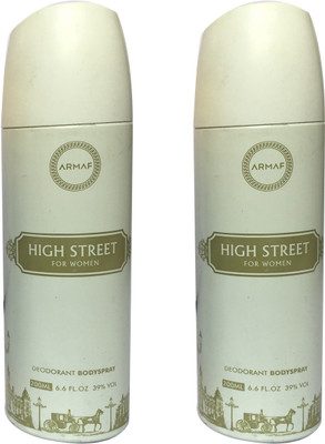 

Armaf HIGH STREET (PACK OF 2) Body Spray - For Women(200 ml, Pack of 2)