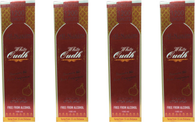 

Al Nuaim WHITE OUDH (PACK OFF 4) Deodorant Spray - For Men & Women(400 ml, Pack of 4)