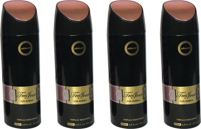 

Armaf TRESFOUR (PACK OF 4) Body Spray - For Women(200 ml, Pack of 4)