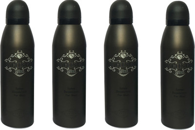 

WHISKY BLACK (PACK OF 4) Body Spray - For Men(200 ml, Pack of 4)