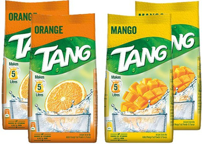 

Tang Combo Pack ( 2x500 gm Orange 2x500gm Mango) Energy Drink(4x125 g, Orange, Mango Flavored)
