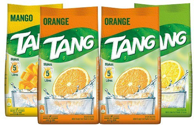 

Tang Instant Drink Mix Combo Pack, (Orange 2 units) + (Mango 1 unit) + (Lemon 1 unit) Energy Drink(4x125 g, Orange, Mango, Lemon Flavored)