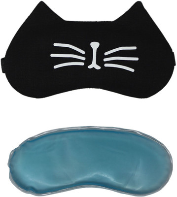 

Tootpado Sleep Eye Mask With Cool Gel Eye Shade For Travel Blind Fold - Black (6LNT335)(50 g)