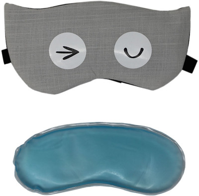 

Tootpado Sleep Eye Mask With Cool Gel Eye Shade For Travel Blind Fold - Grey (6LNT327)(50 g)